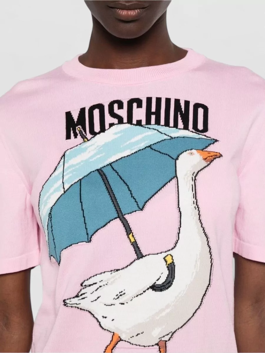 Moschino Cotton Crewneck T-Shirt