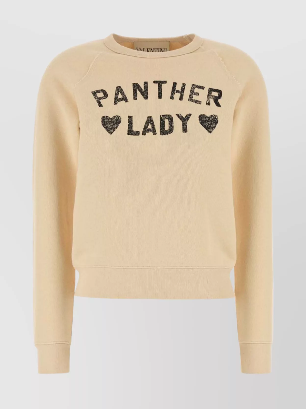Valentino Graphic Print Cotton Sweatshirt With Raglan Sleeves