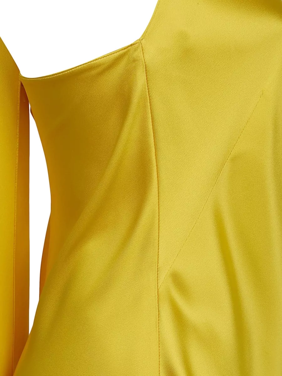 Ralph Lauren Halterneck Sleeveless Floor-Length Gown