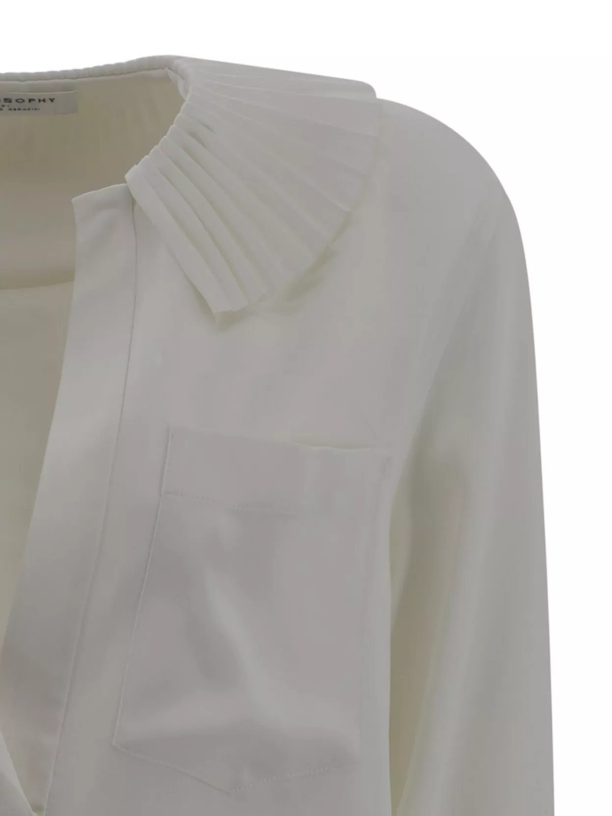 Shop Philosophy V-neck Shirt French Collar