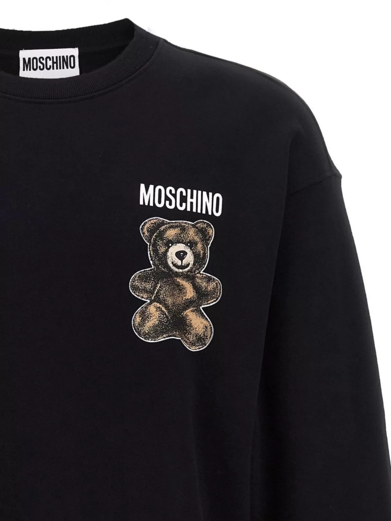 Moschino Crew Neck Graphic Print Sweatshirt
