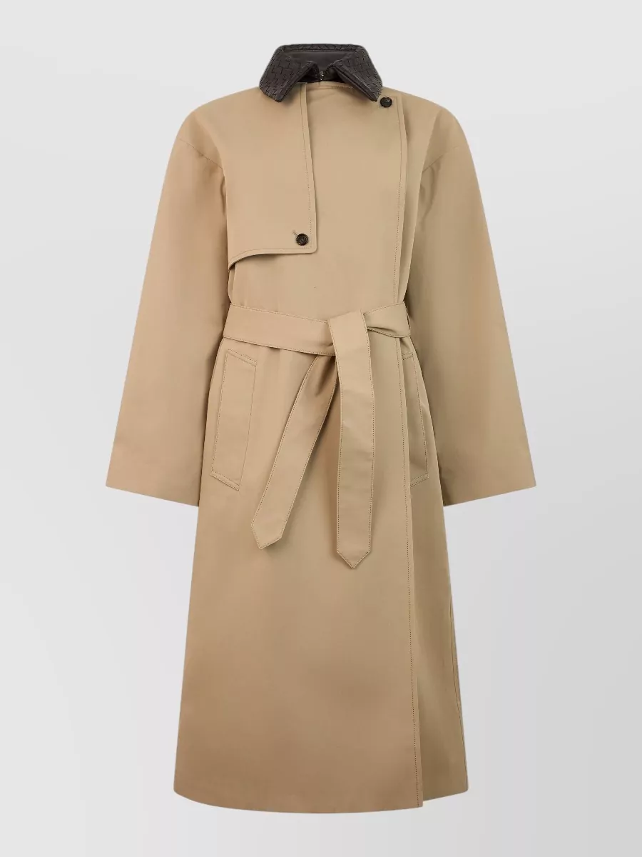 Bottega Veneta cotton belted trench coat