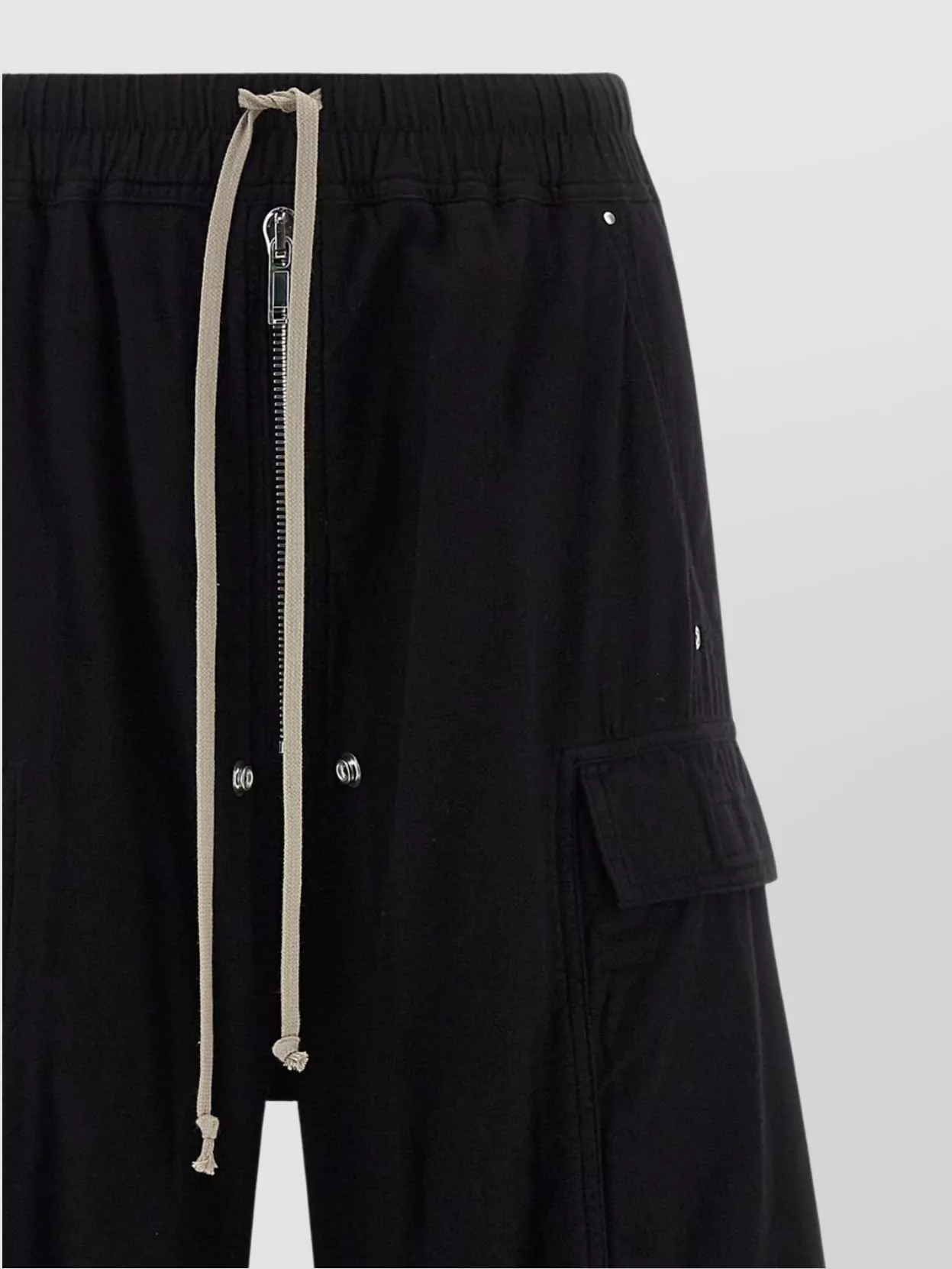 Rick Owens Drkshdw Cargo Wide Leg Pants With Zip Detail