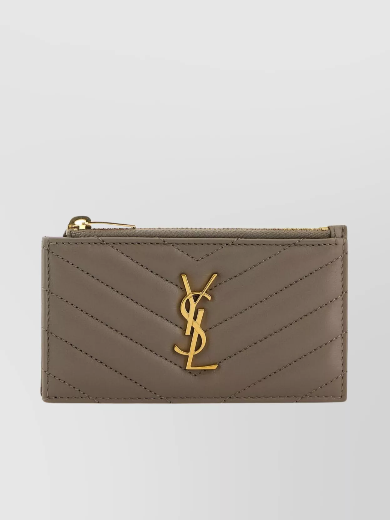 Saint Laurent Quilted Leather Card Holder