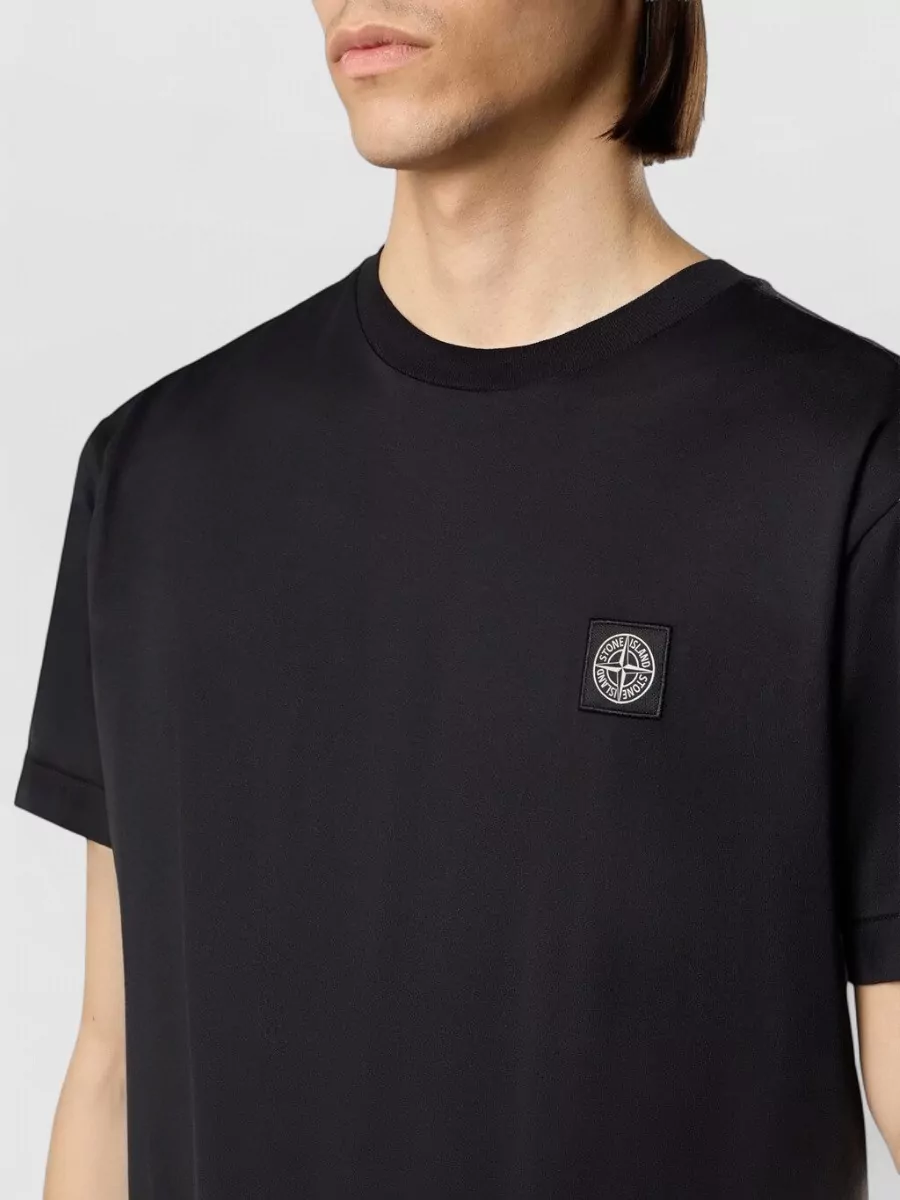 Stone Island Cotton Slim-Fit Logo-Patch T-Shirt