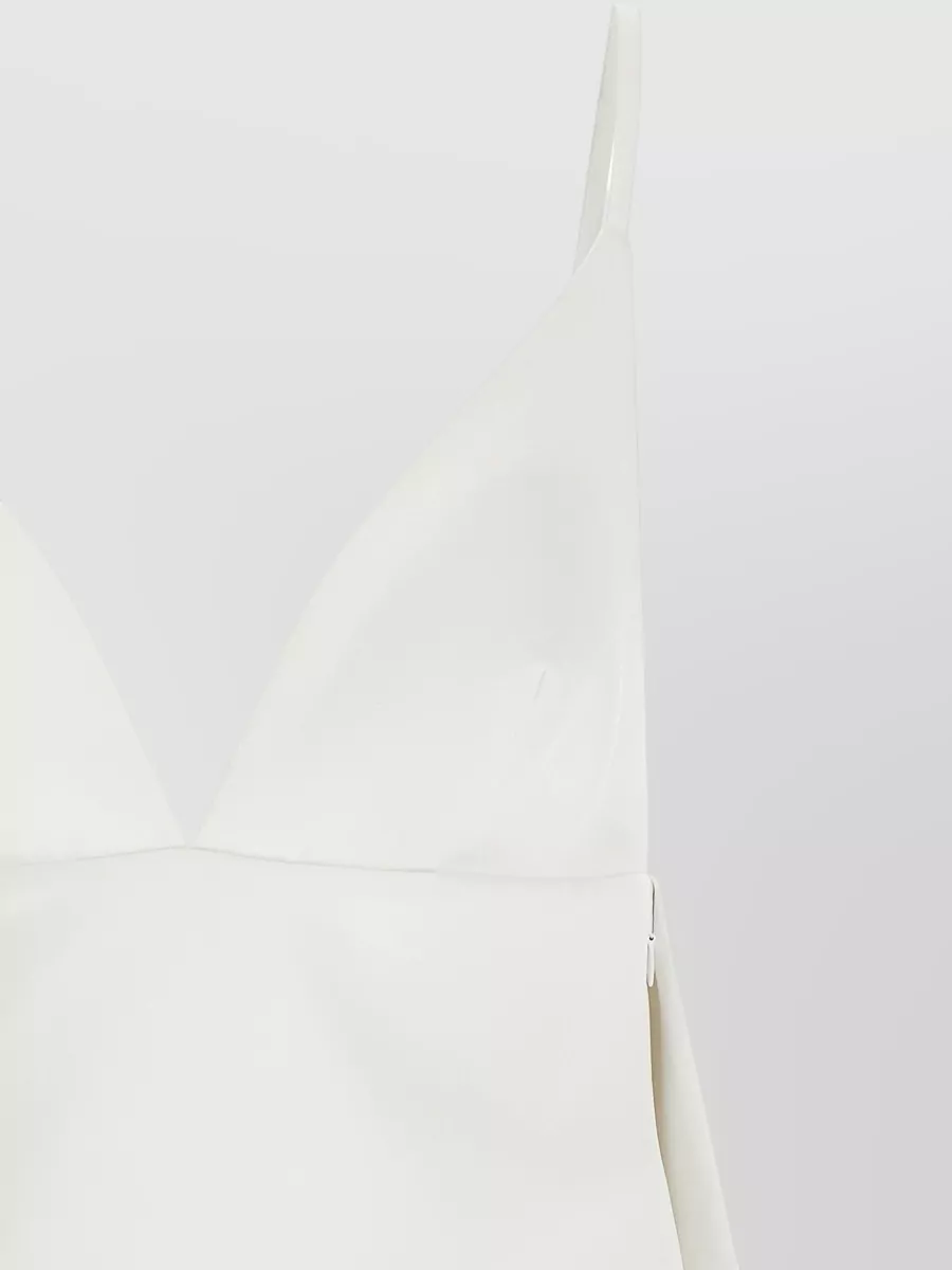 Elisabetta Franchi Duchesse Dress V Neckline A Line Straps