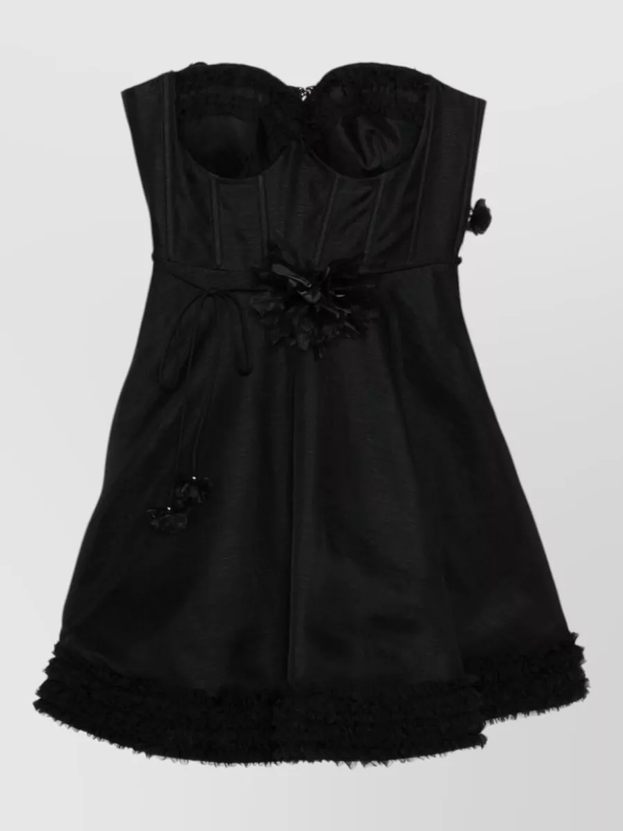 Zimmermann Linen And Silk Mini Dress