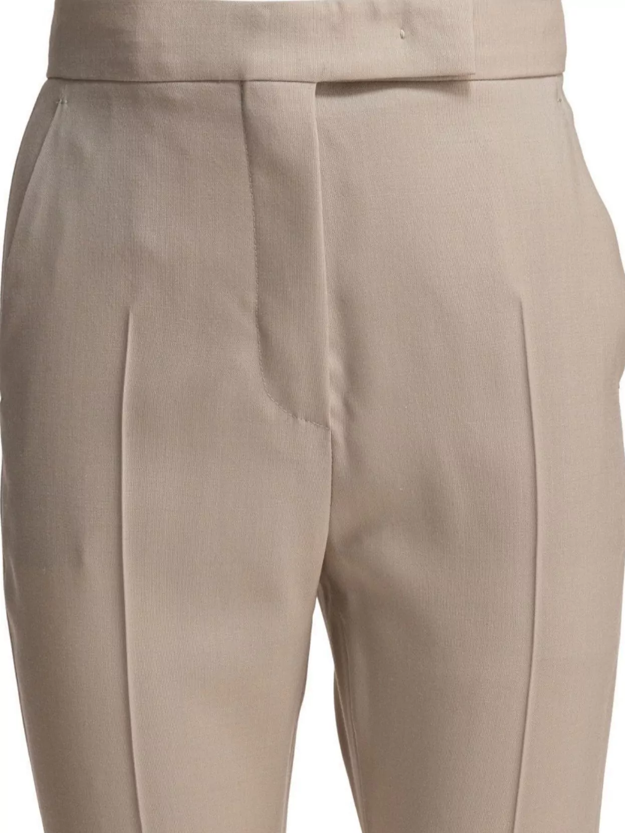 Max Mara Front Pleated Trousers Button Detail
