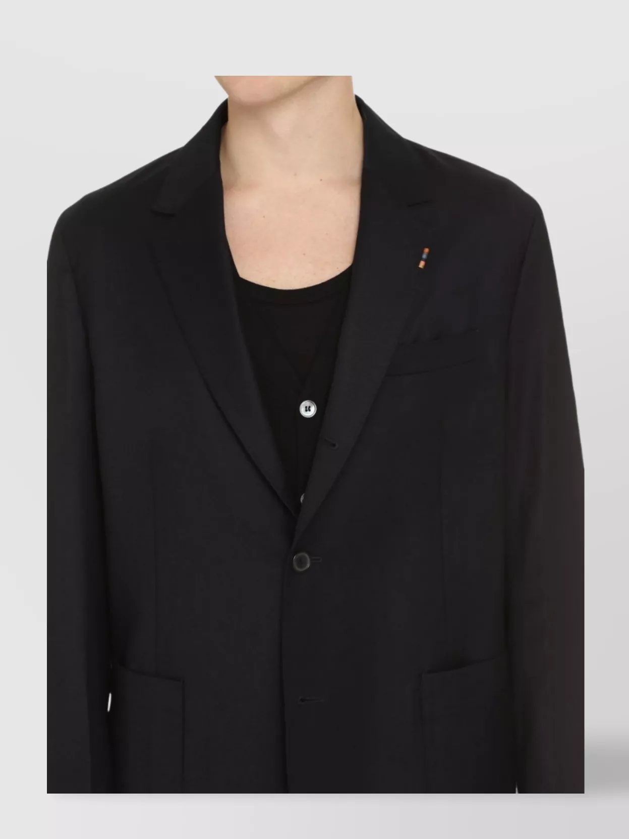 Paul Smith Wool-Cashmere Blend Blazer With Double Back Slit