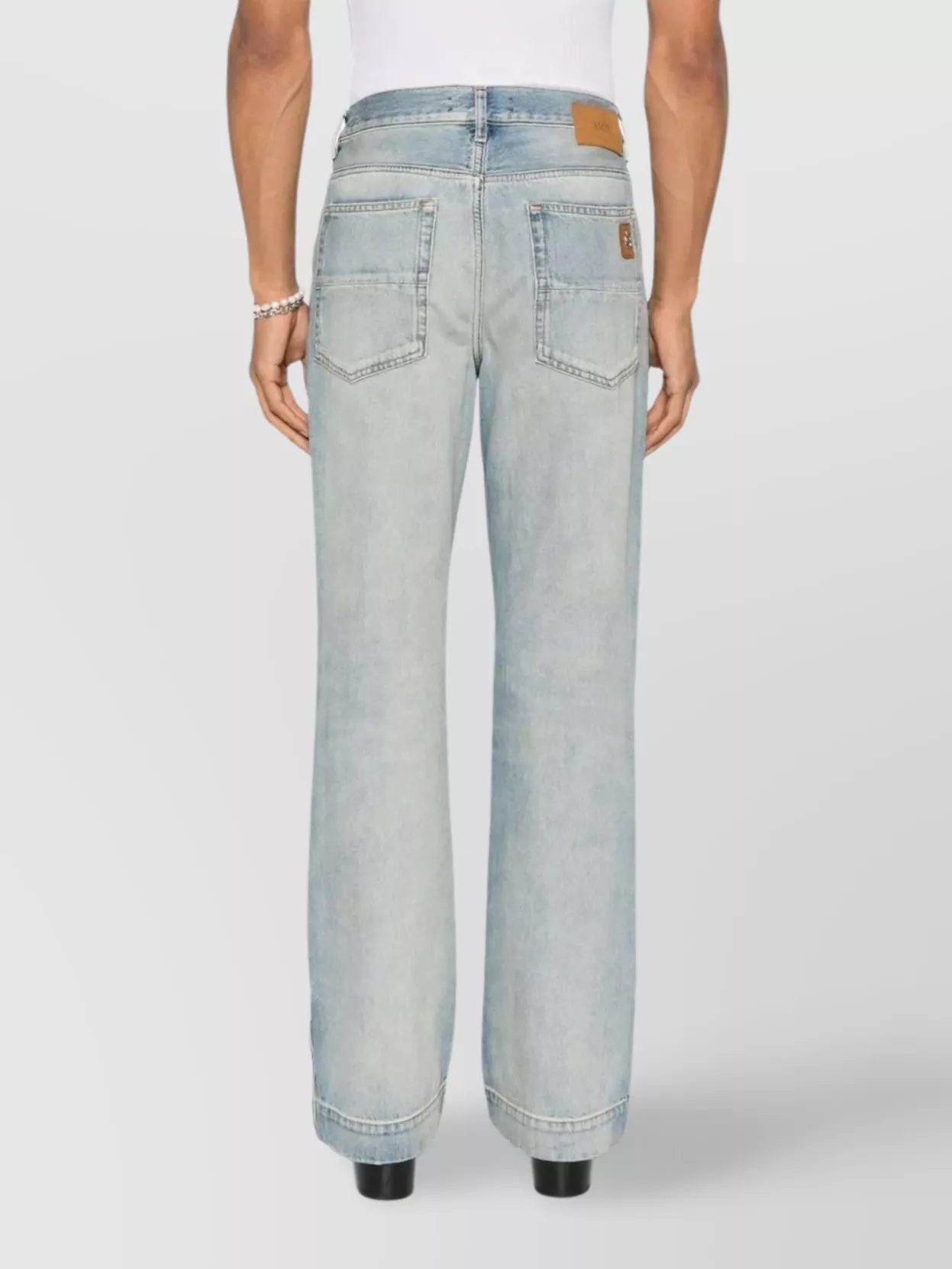 Amiri Straight Leg Faded Flare Jean