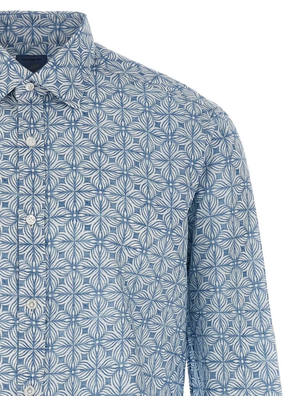 Barba 'Classic Geometric Pattern Shirt Buttons'