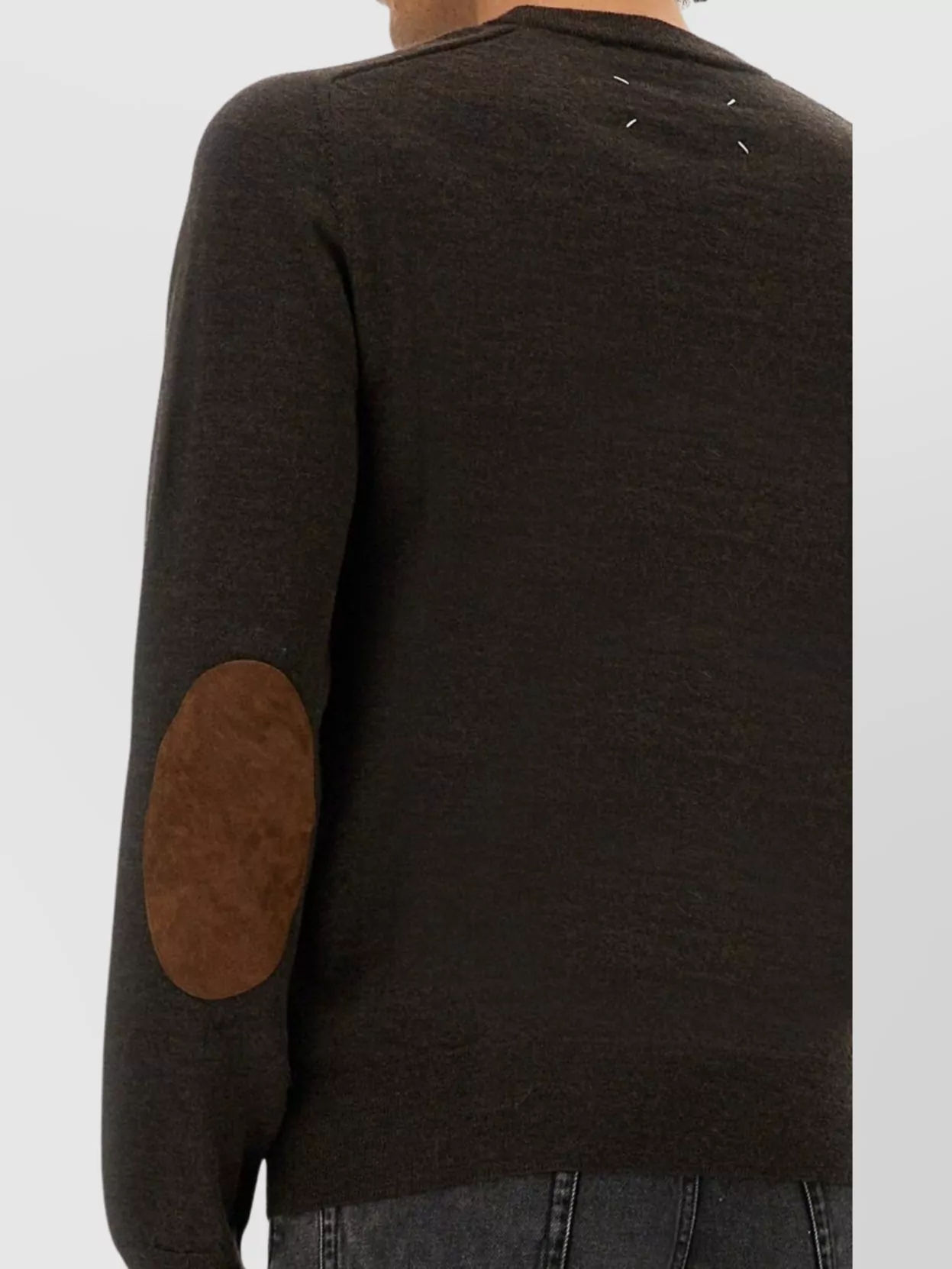 Maison Margiela Patched Sleeve Knit Sweater