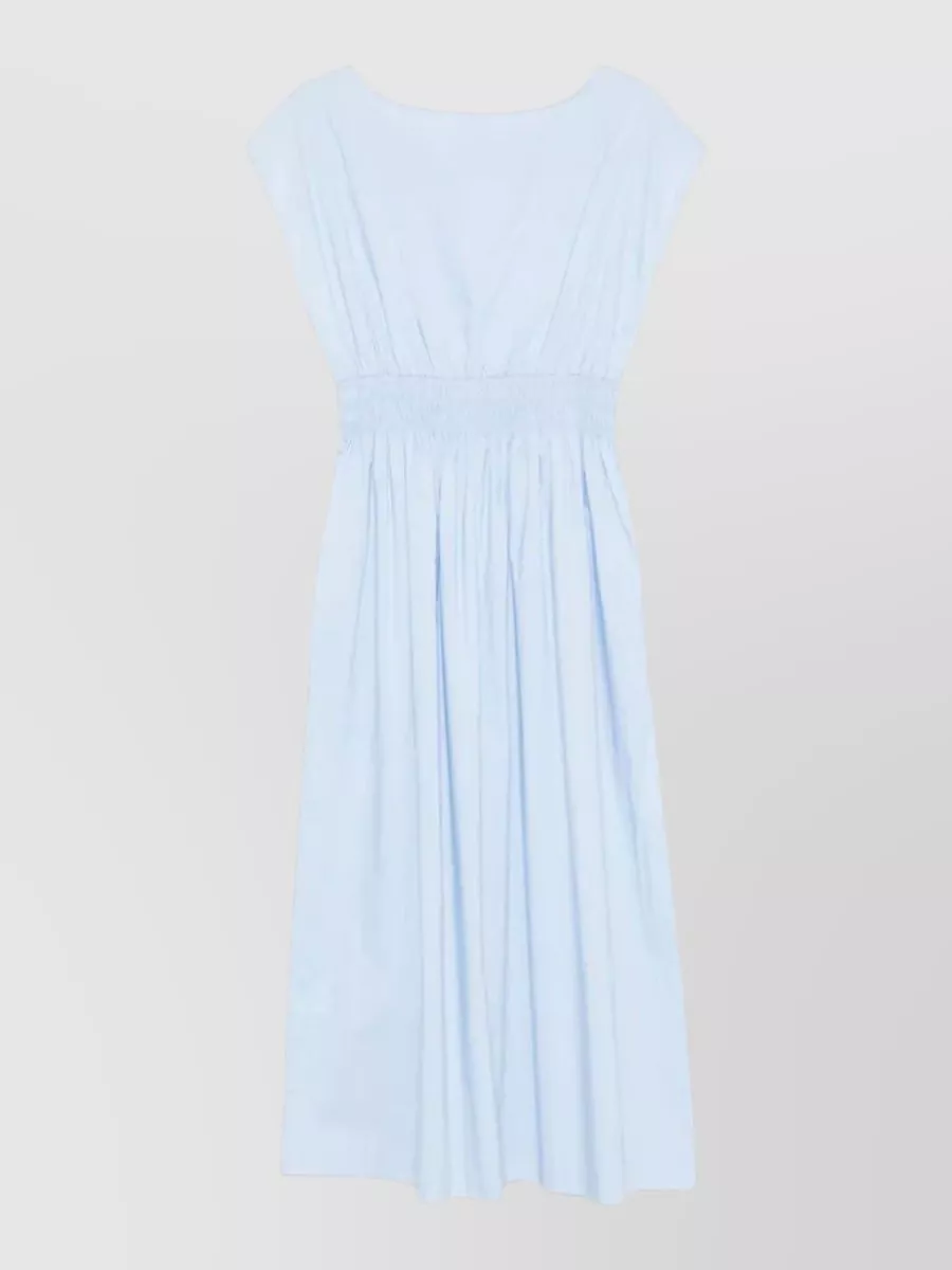 Roberto Collina Cotton Elasticated-Waist Midi Dress