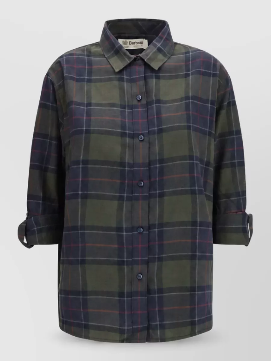 Barbour checked cotton long-sleeve shirt
