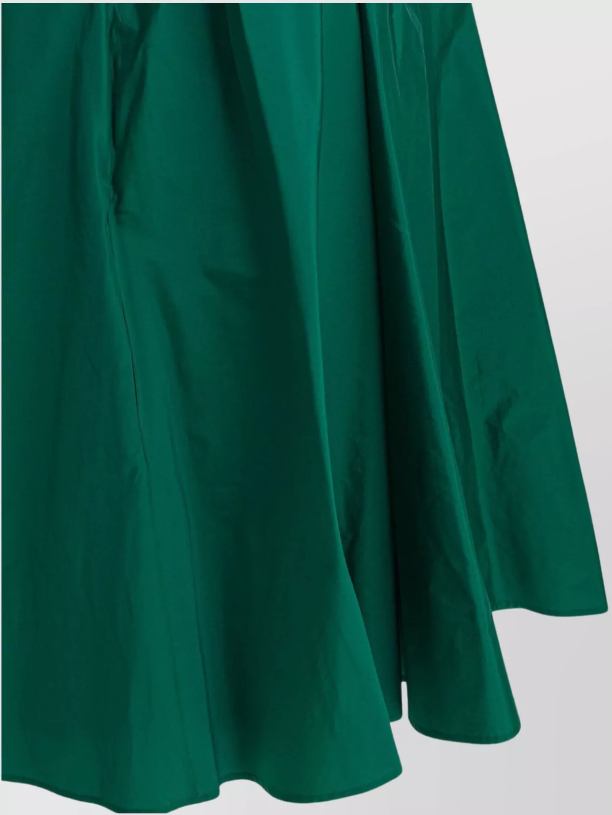 Max Mara Draped High Neckline Maxi Sleeveless Dress In Green