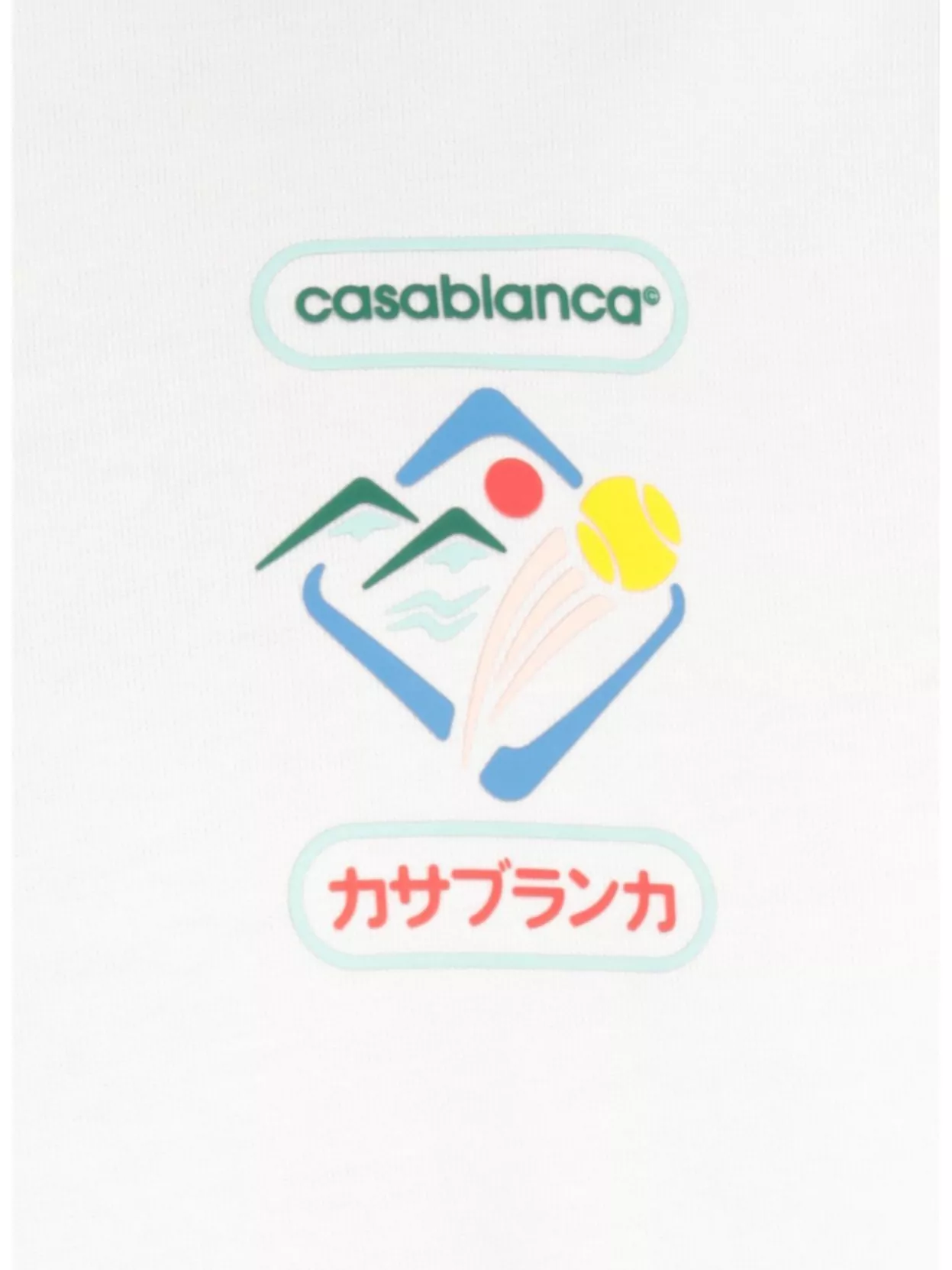 Casablanca Mountain Sports Crewneck Graphic T-Shirt