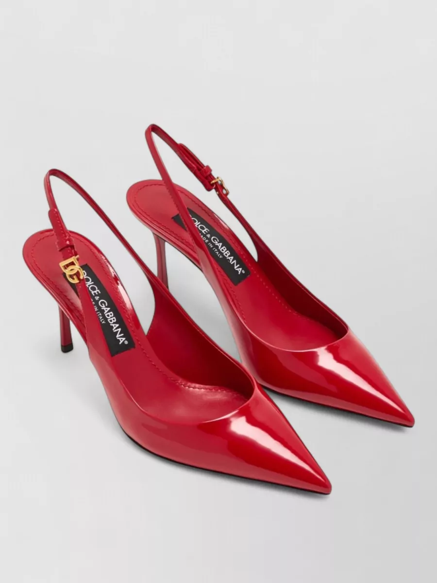 Dolce&Gabbana Patent Leather Slingback Mules