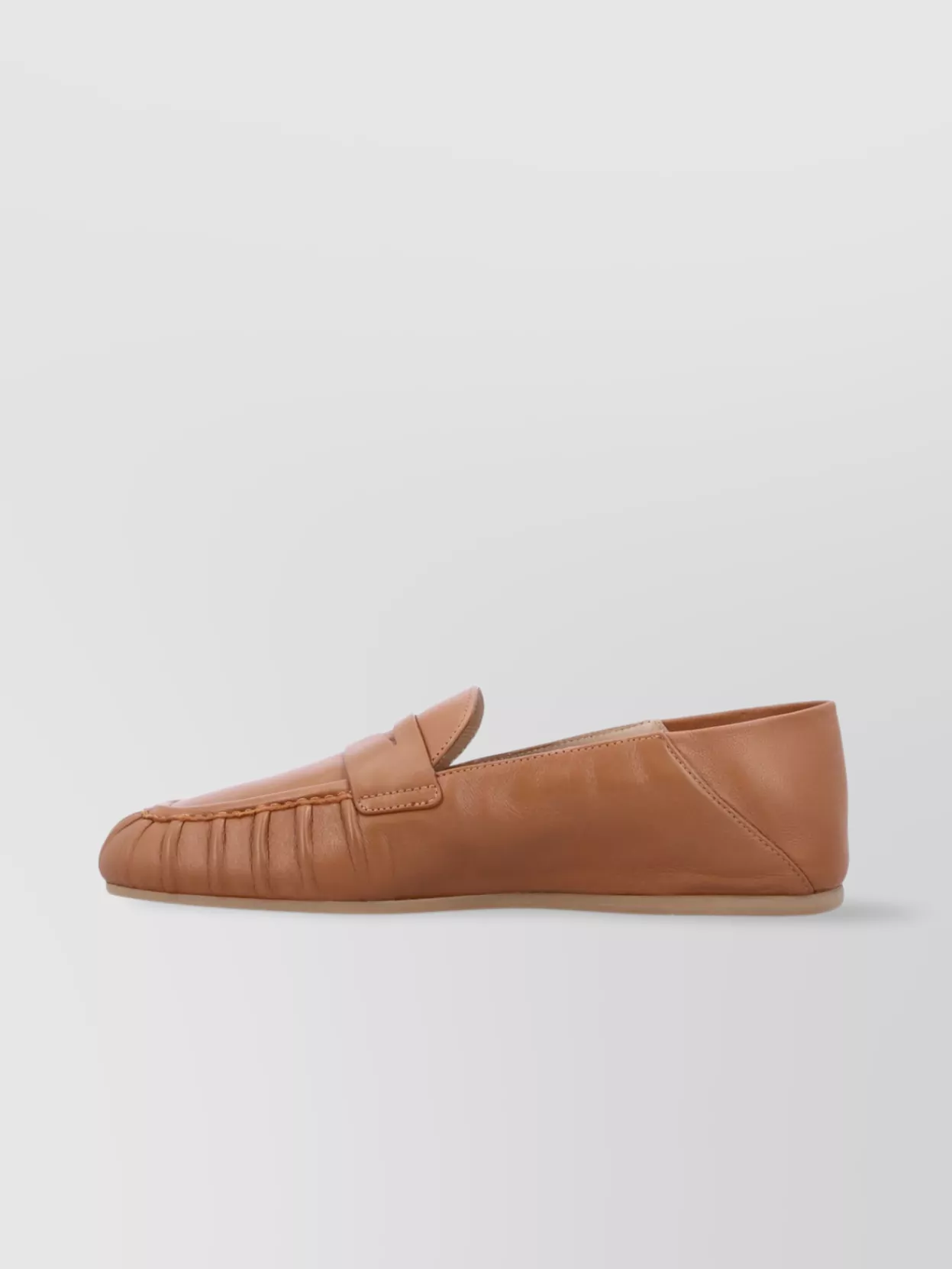 Stuart Weitzman Almond Toe Leather Lace-Up Shoes
