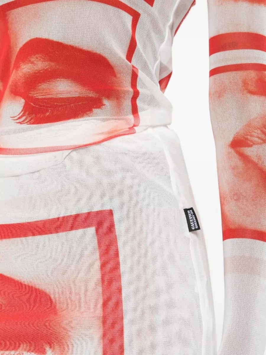 Jean Paul Gaultier Midi Fitted Skirt