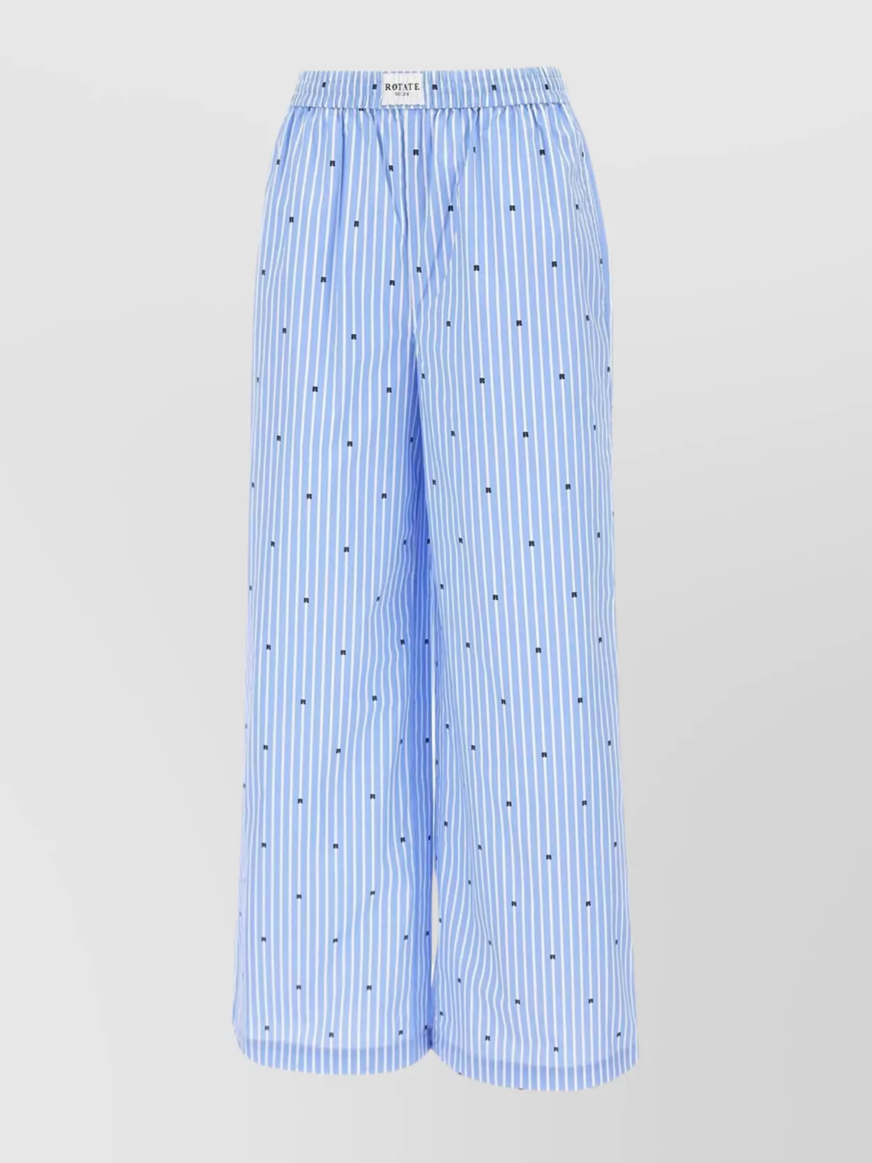 Rotate Birger Christensen High Waist Drawstring Trousers In Blue