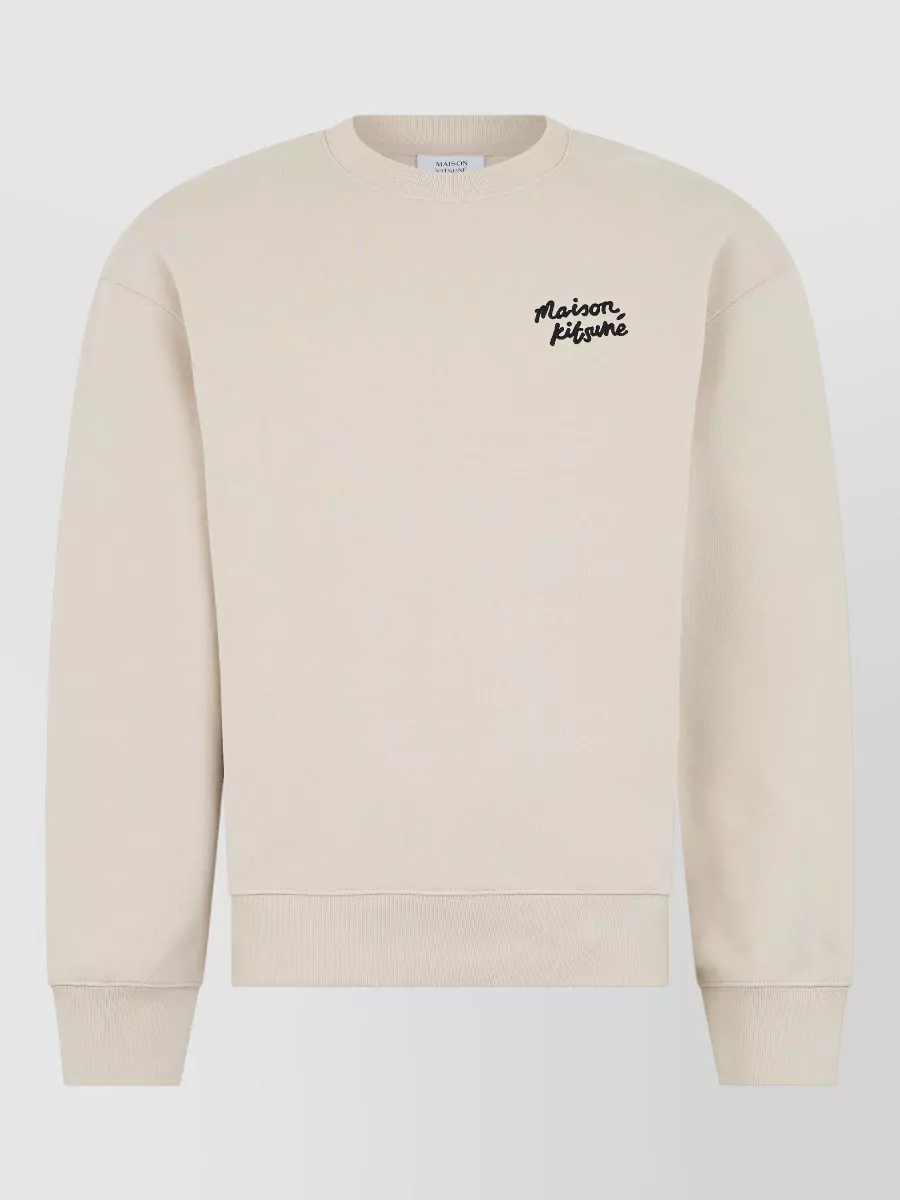 Maison Kitsuné cotton logo-print sweatshirt