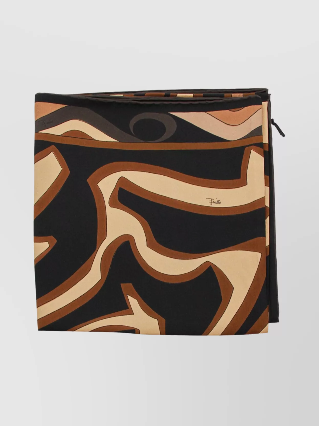 Pucci Abstract Pattern Square Scarf In Lightweight Fabric In Multi