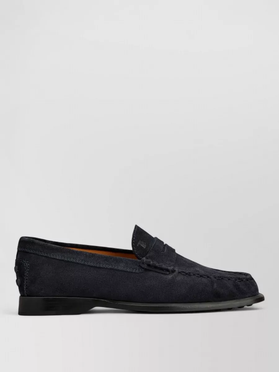 Tod's Suede Gathered Loafers