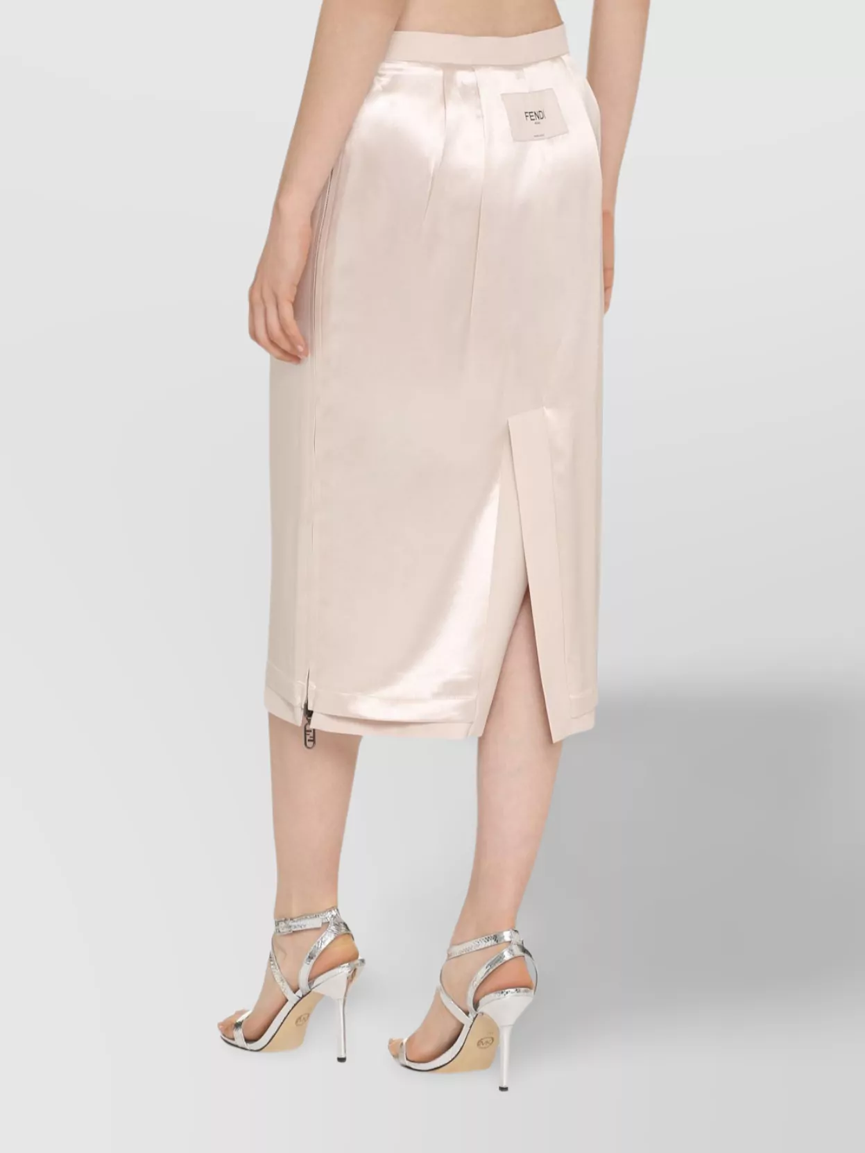 Fendi Pencil Skirt Knee-Length Back Slit