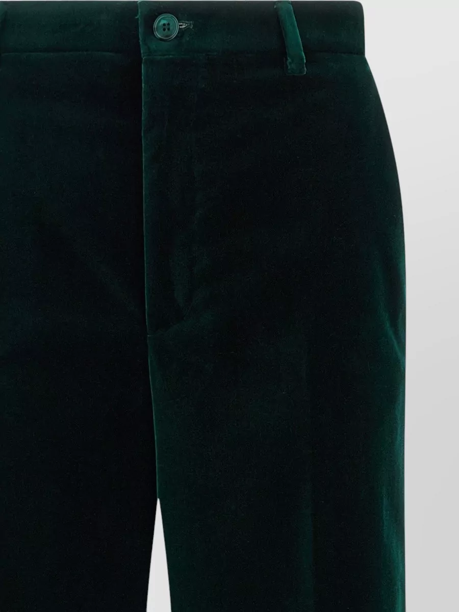 Gucci Tailored Velvet Trousers Featuring Belt Loops