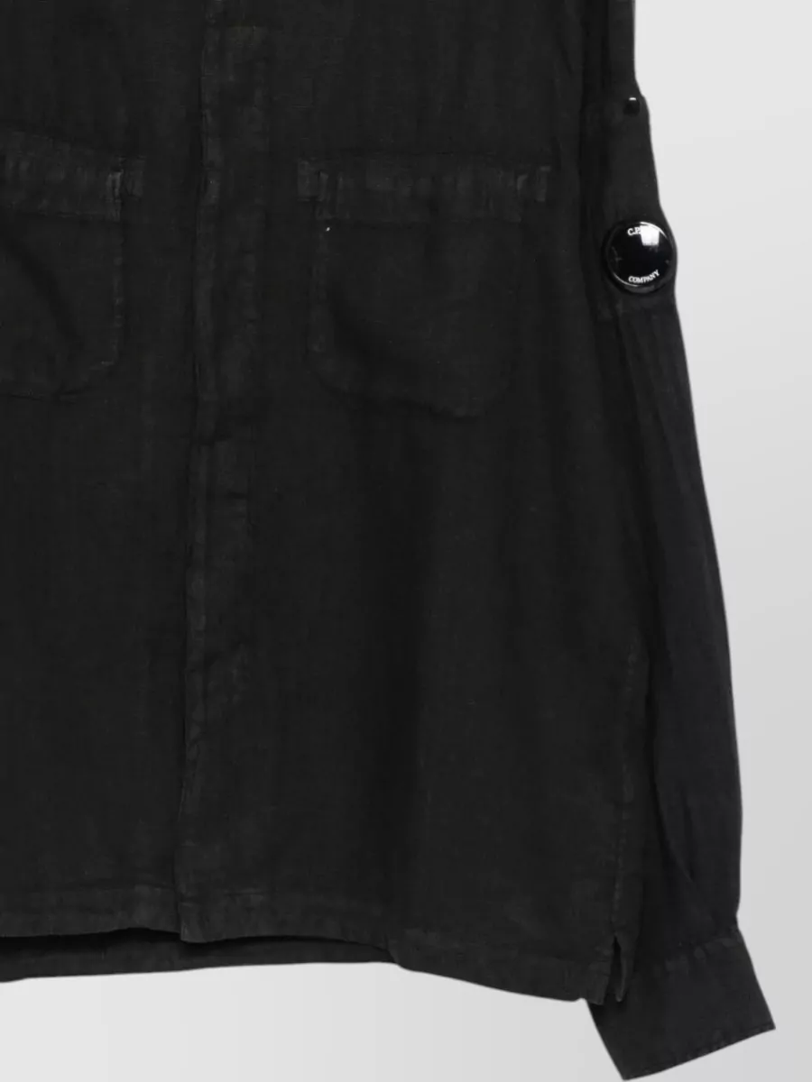 C.p. Company Linen Long-Sleeve Shirt Jacket