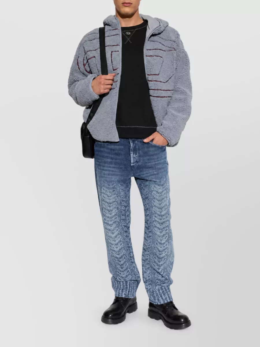 Diesel Printed Straight-Leg Jeans