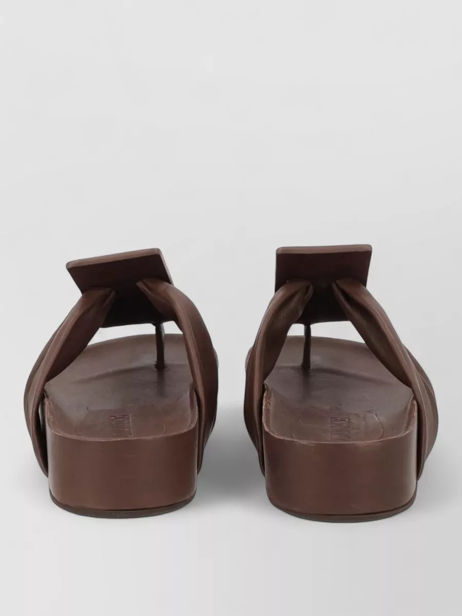 Uma Wang Leather Flip Flops