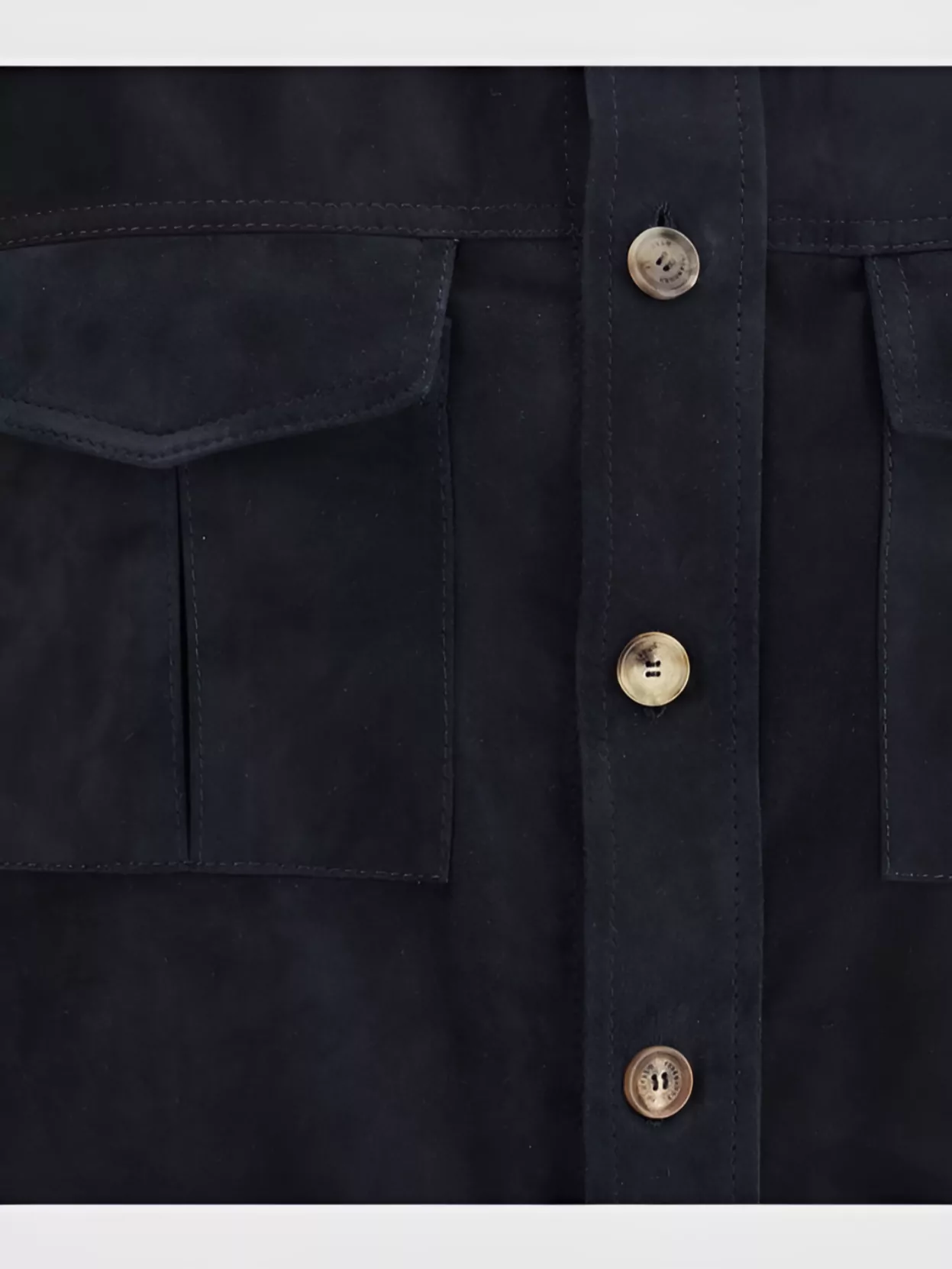Brunello Cucinelli Suede Leather Shirt Jacket