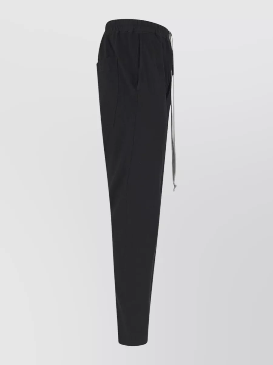Rick Owens Drkshdw Cotton Straight Leg Drawstring Loose Trousers
