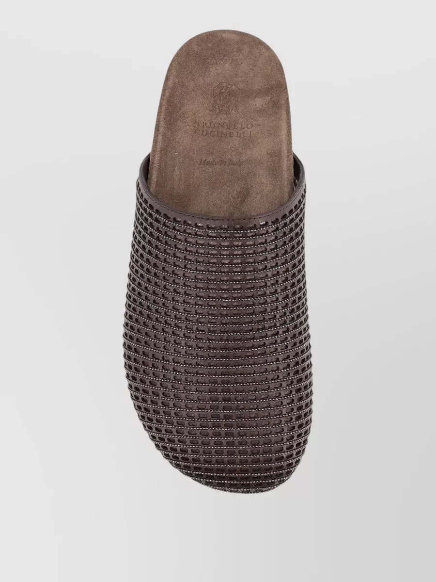 Brunello Cucinelli Leather Slides