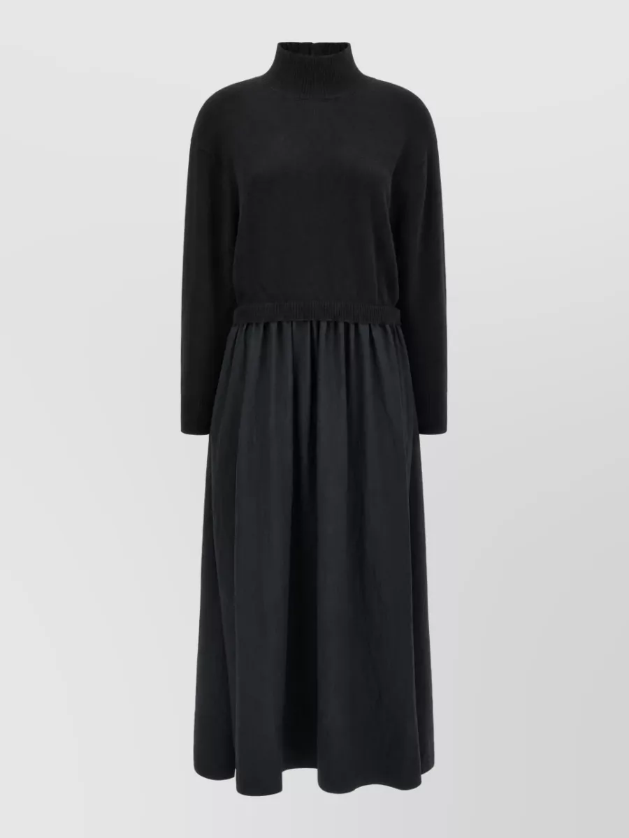 Polo Ralph Lauren Wool high neck long sleeve knitted maxi dress