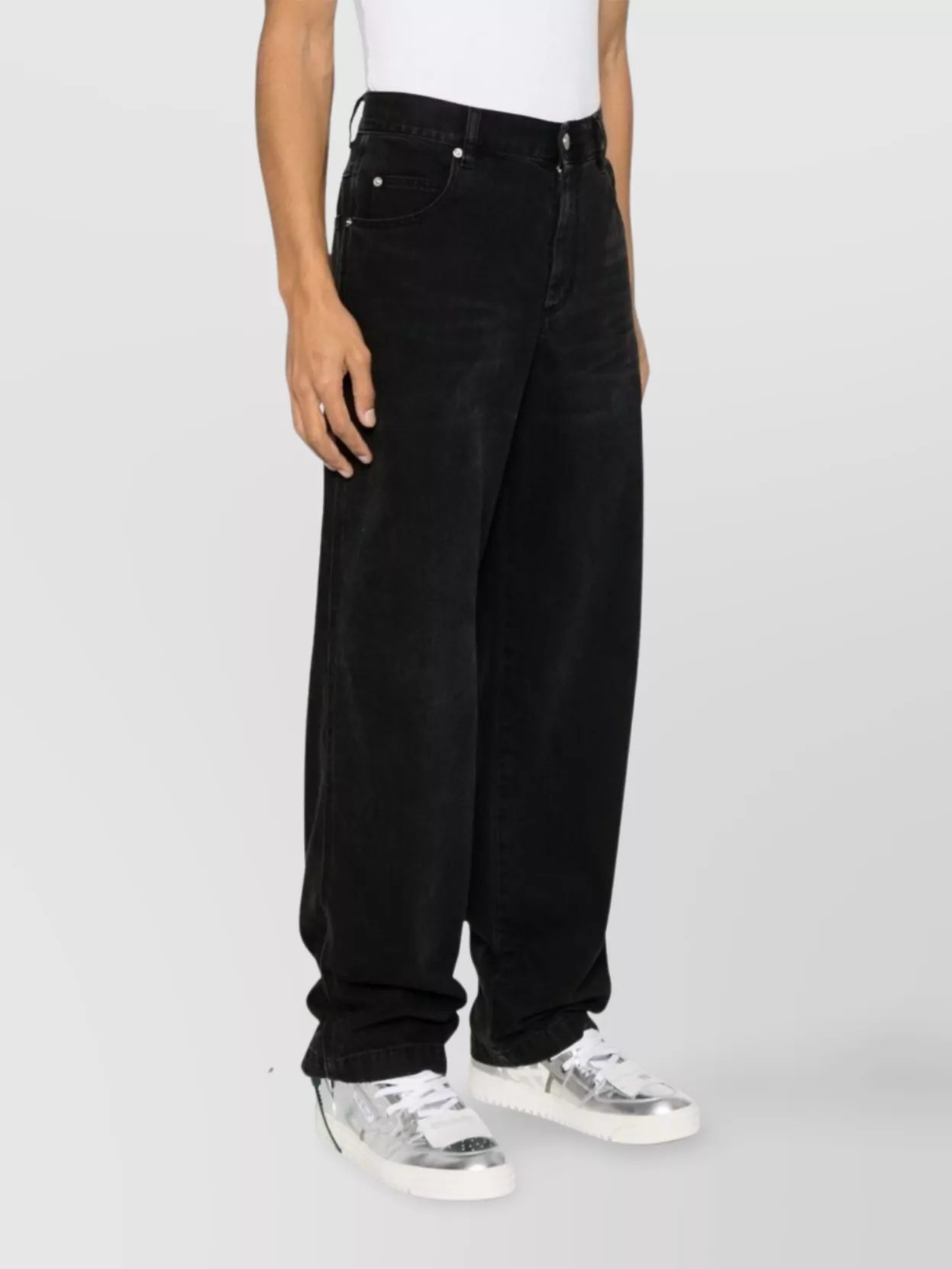 Isabel Marant Wide Leg Cotton Denim Trousers