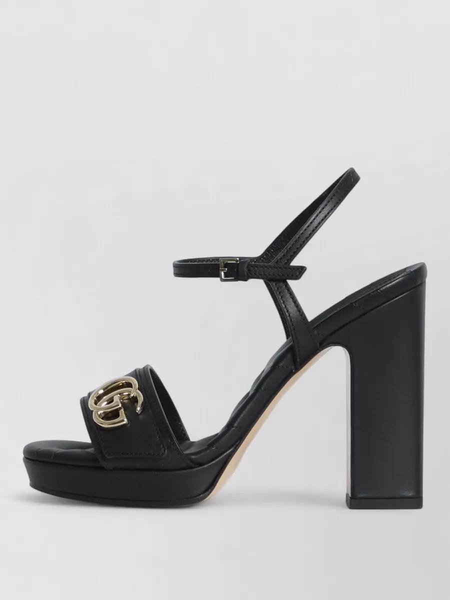 Gucci Leather Platform Sandals