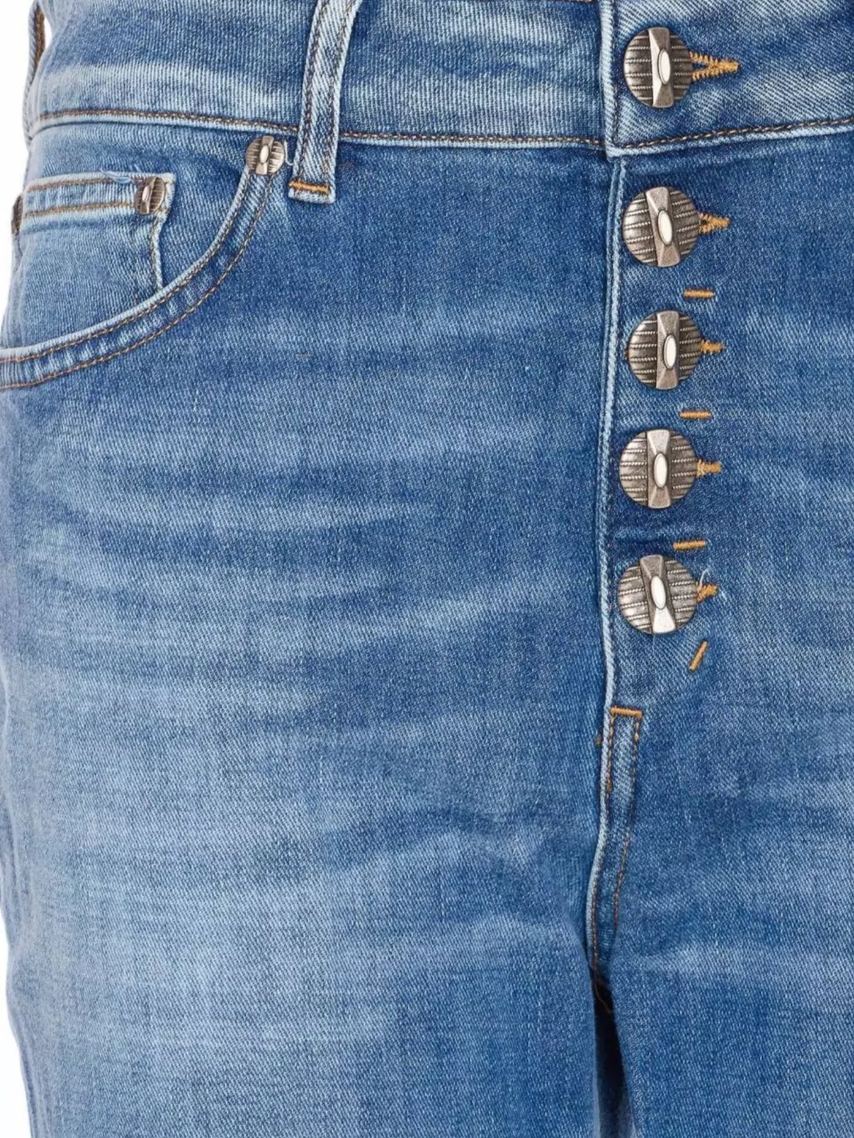 Dondup Trousers Loose Fit Rolled Cuffs