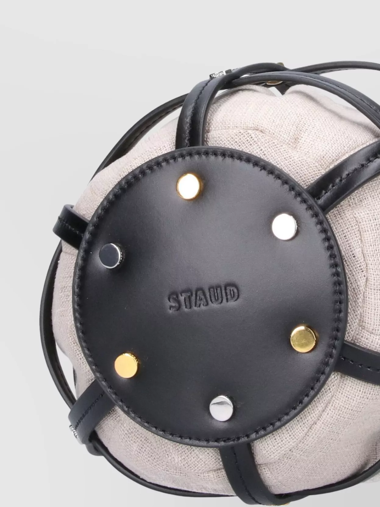 STAUD ROUND BASE SHOULDER BAG WITH DUAL HANDLES