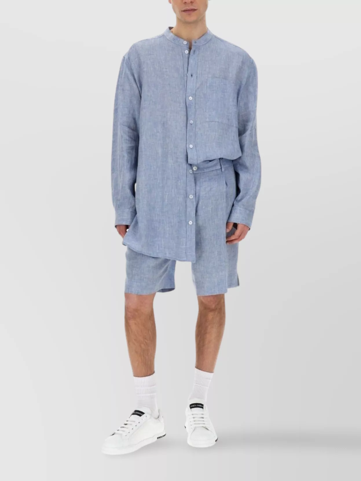 Dolce&Gabbana Bermuda Shorts In Linen