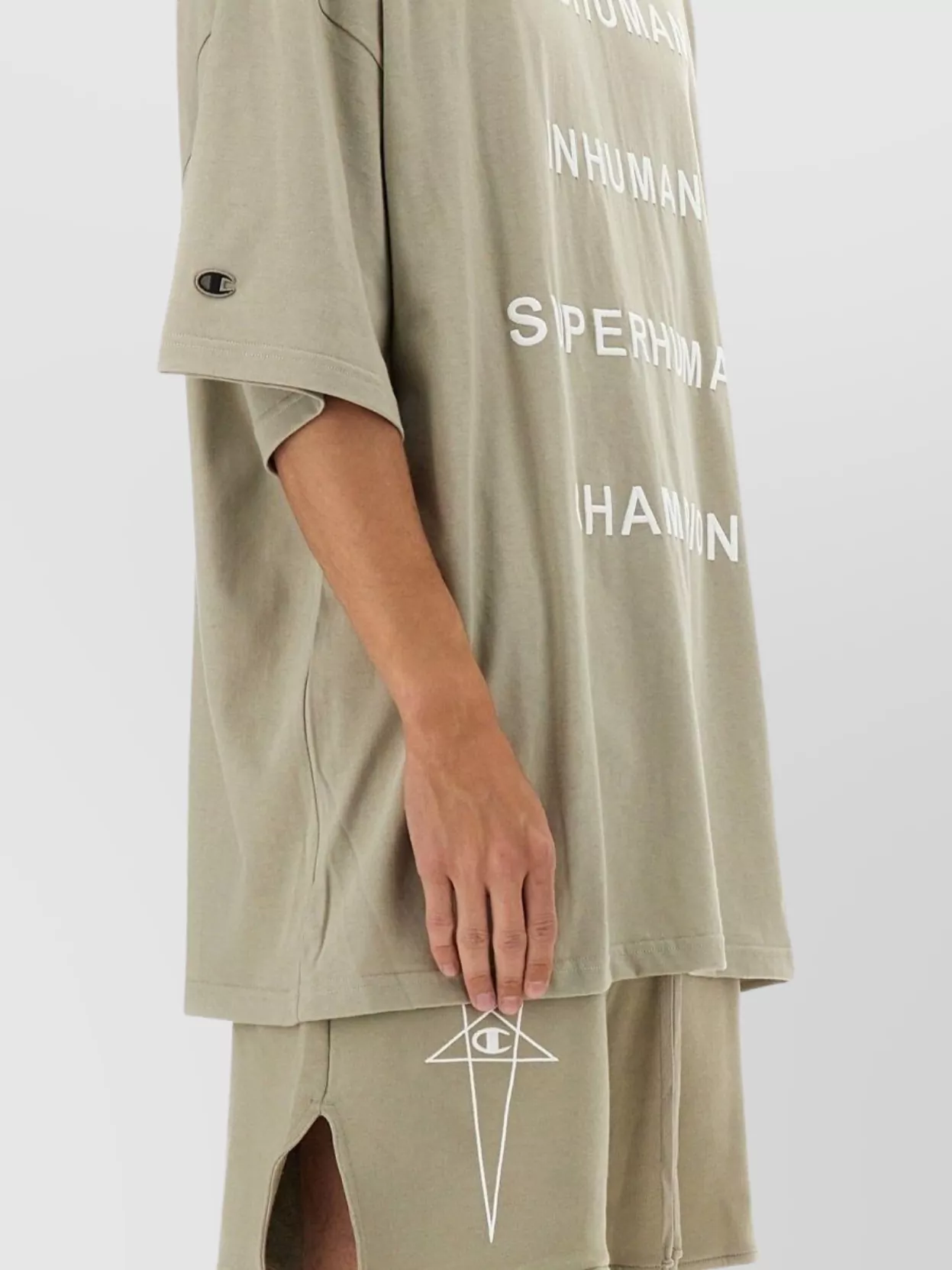 Rick Owens Tommy Oversized Graphic Print T-Shirt