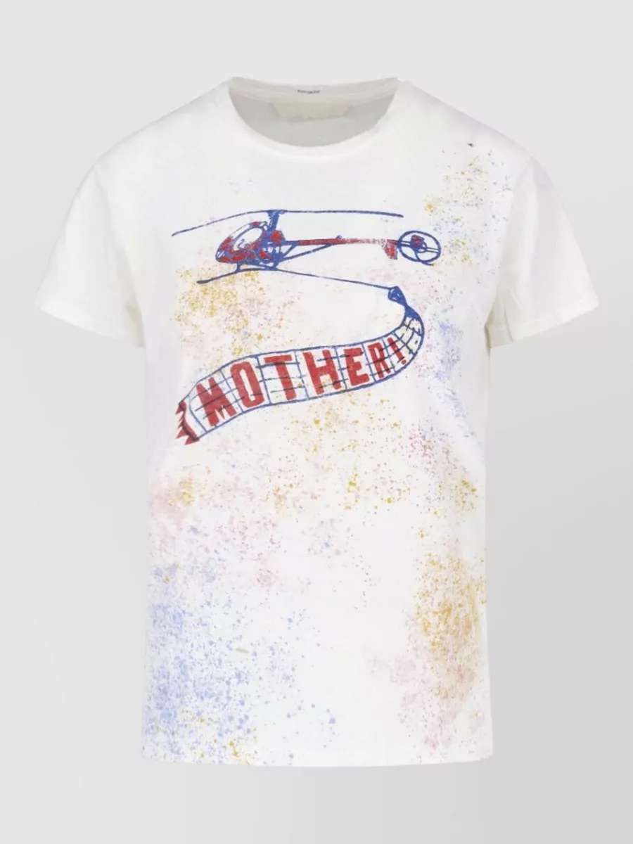 Mother cotton short sleeve t-shirt