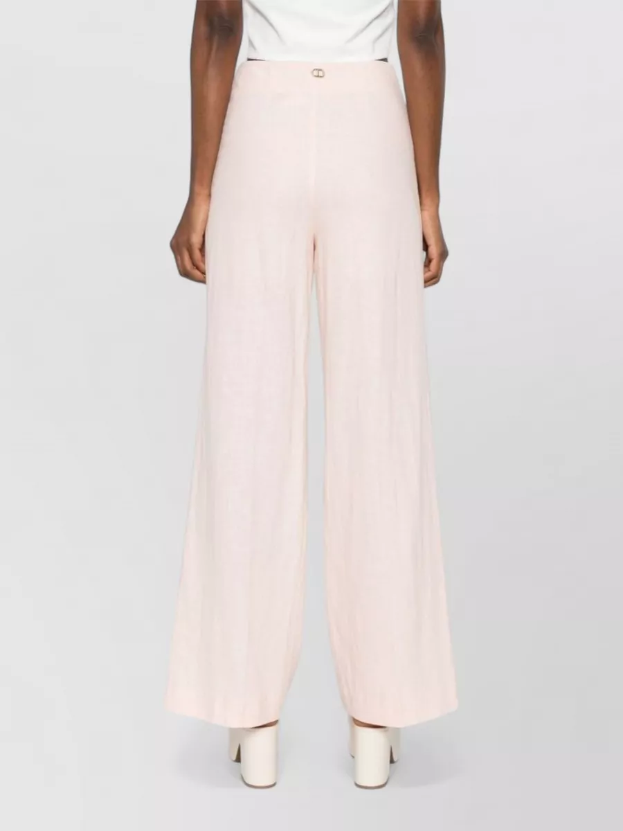 Twin-Set Flared Wide-Leg Trousers