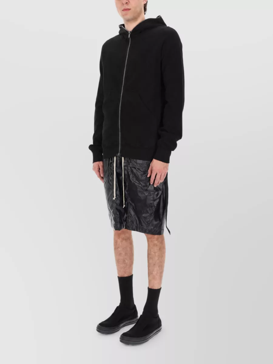 Rick Owens Drkshdw Hooded Casual Jacket Long Sleeves Pockets