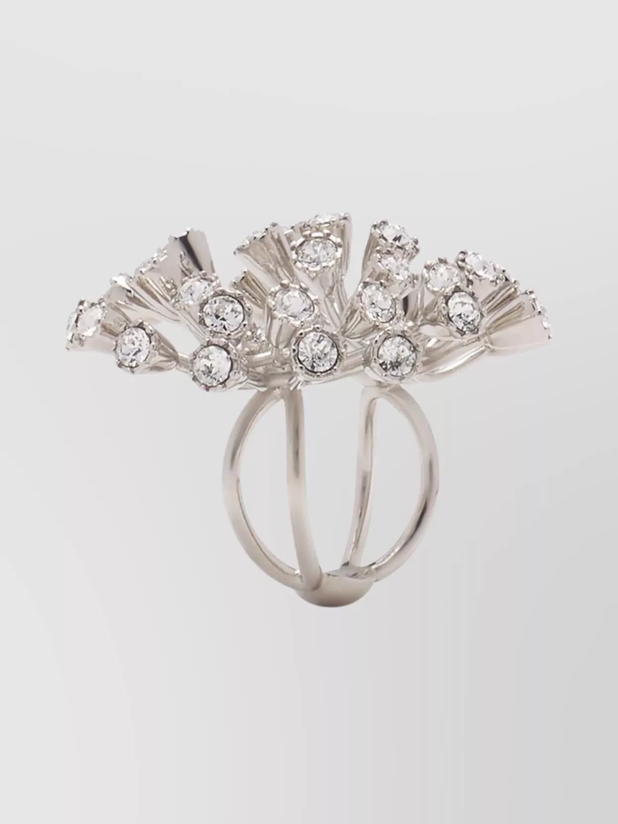 Lanvin Cluster Crystal Double Band Ring