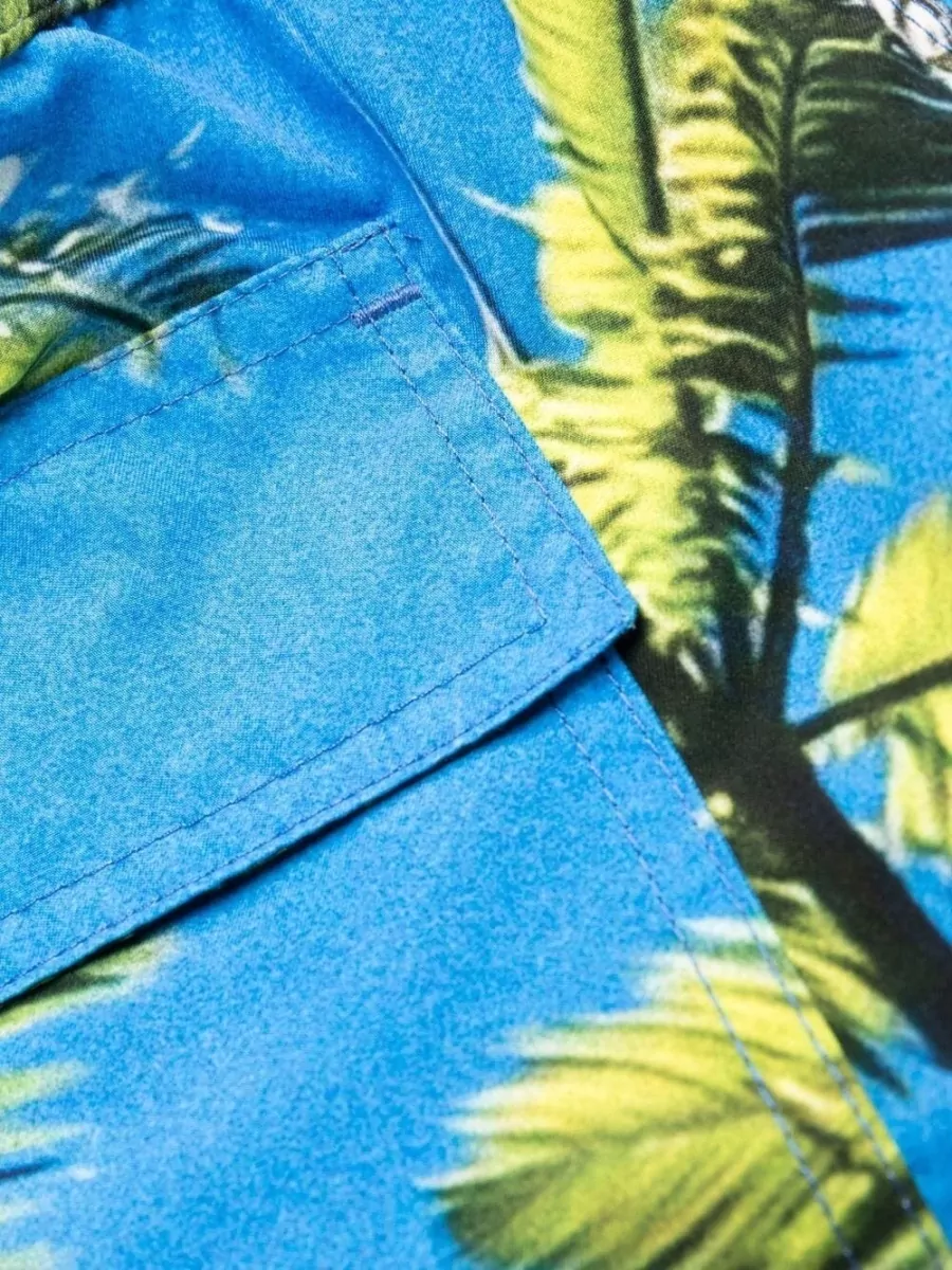 Blue Sky Inn Palm Tree Print Swim Shorts
