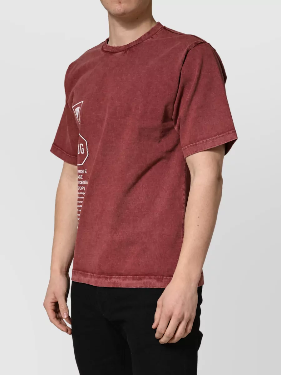Dolce&Gabbana printed round neck short sleeve t-shirt