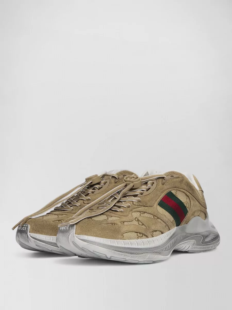 Gucci Leather Low-Top Sneakers