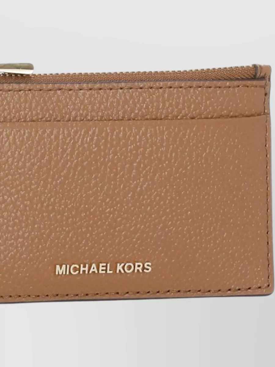 Michael Michael Kors Pebbled Leather Wallet And Key Ring